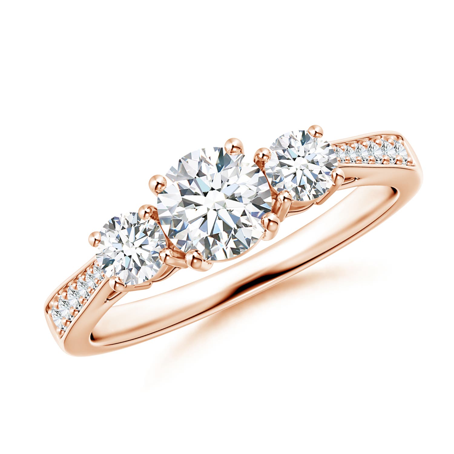 G, VS2 / 1.04 CT / 14 KT Rose Gold