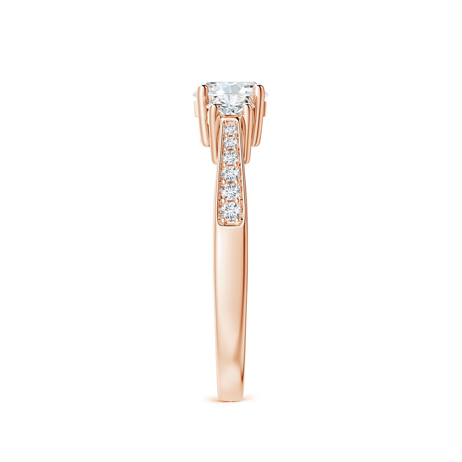 G, VS2 / 1.04 CT / 14 KT Rose Gold