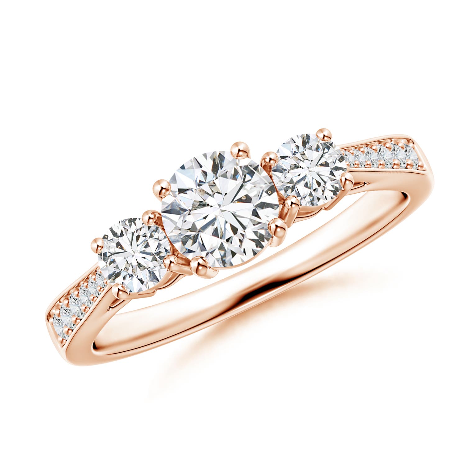 H, SI2 / 1.04 CT / 14 KT Rose Gold