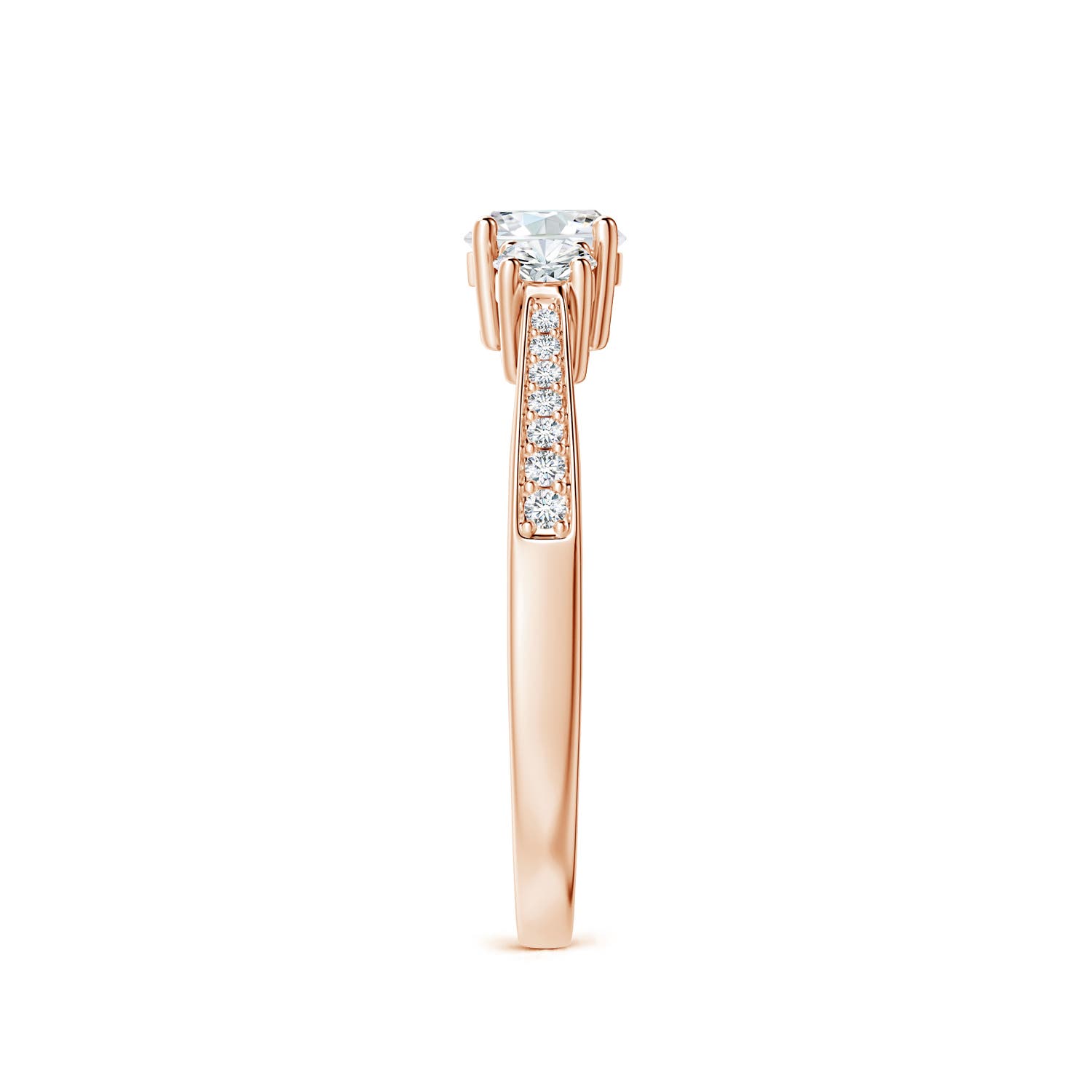 G, VS2 / 0.75 CT / 14 KT Rose Gold