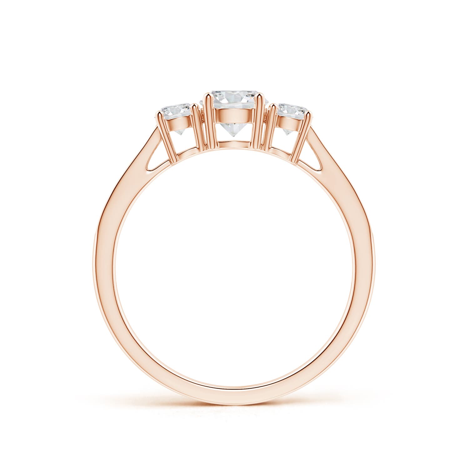 H, SI2 / 0.75 CT / 14 KT Rose Gold