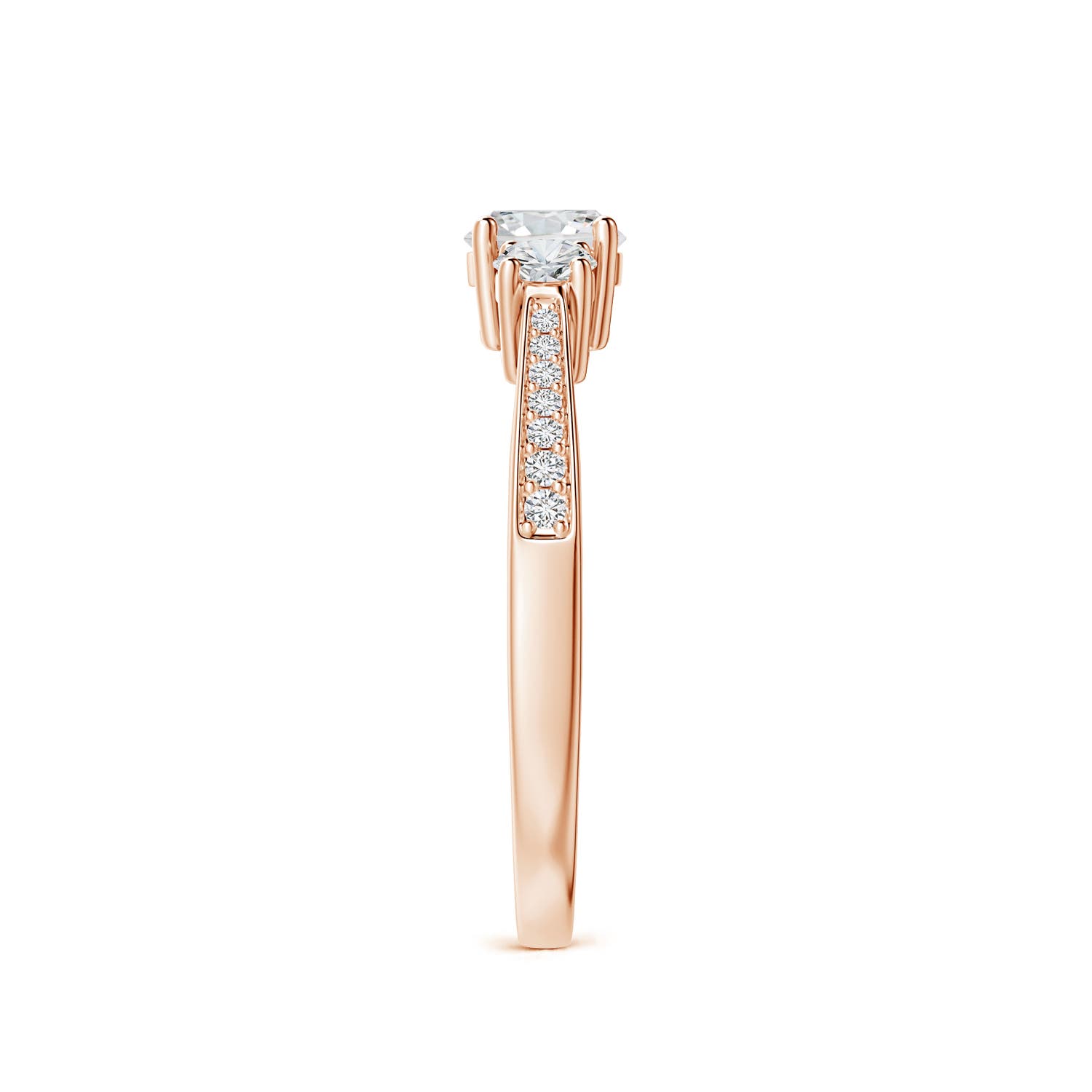 H, SI2 / 0.75 CT / 14 KT Rose Gold