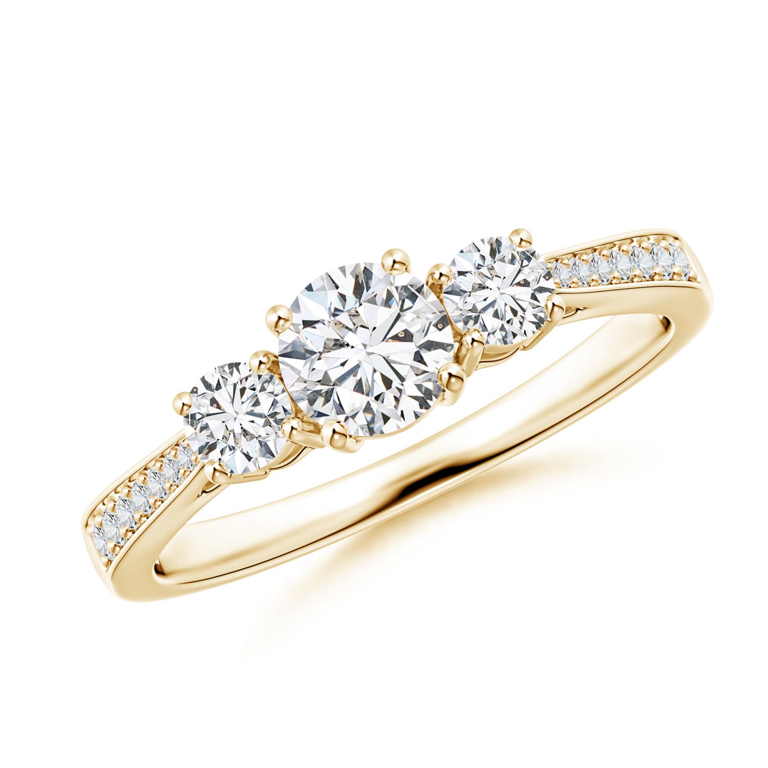 H, SI2 / 0.75 CT / 14 KT Yellow Gold