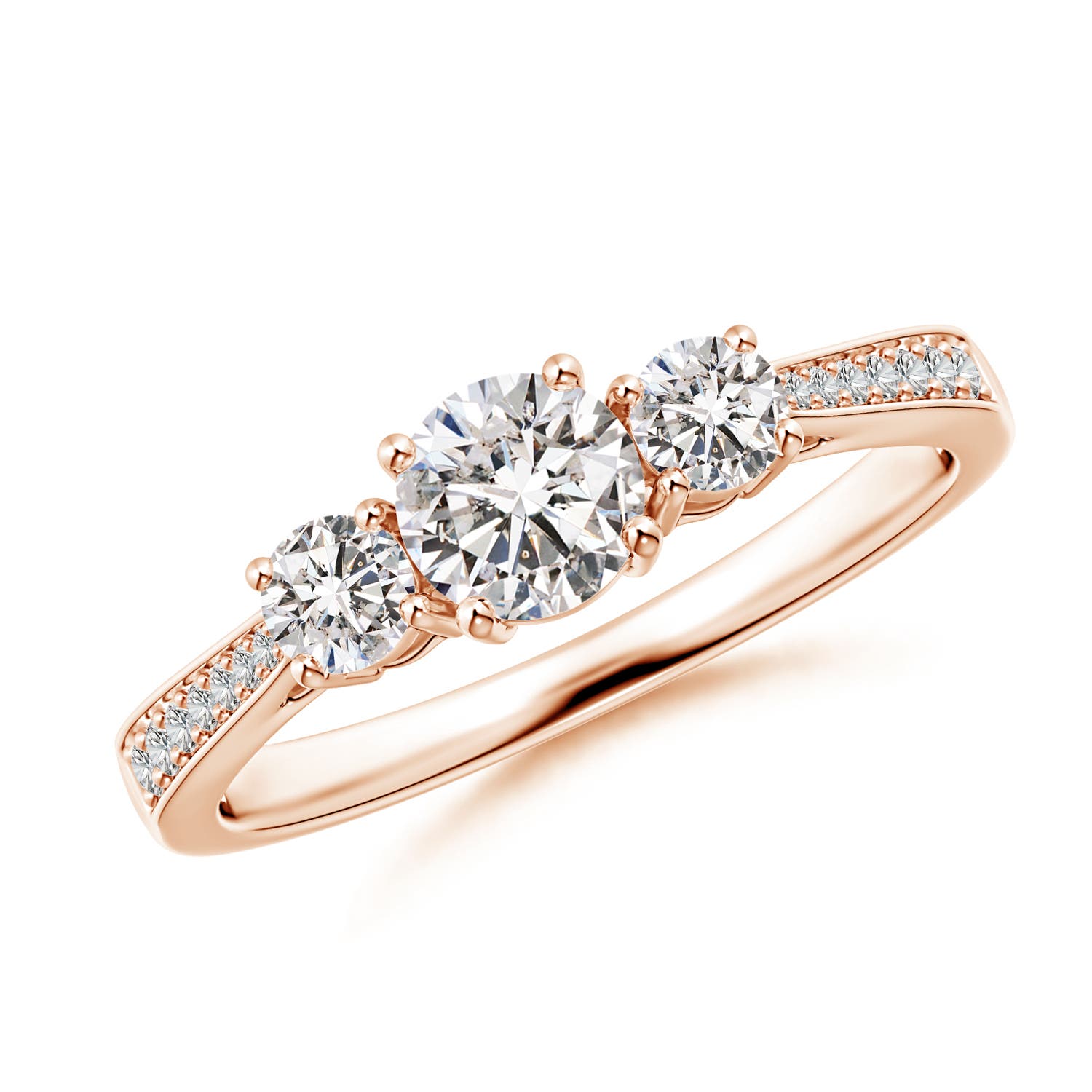 I-J, I1-I2 / 0.75 CT / 14 KT Rose Gold