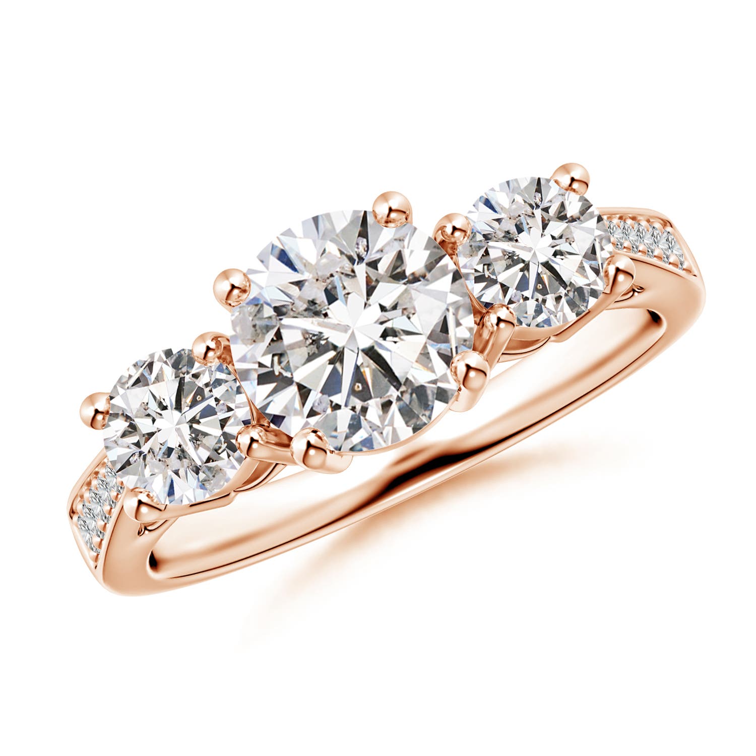 I-J, I1-I2 / 2.04 CT / 14 KT Rose Gold