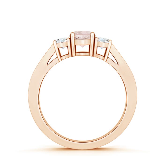 A - Morganite / 0.7 CT / 14 KT Rose Gold