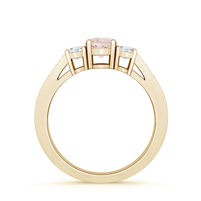 A - Morganite / 0.7 CT / 14 KT Yellow Gold