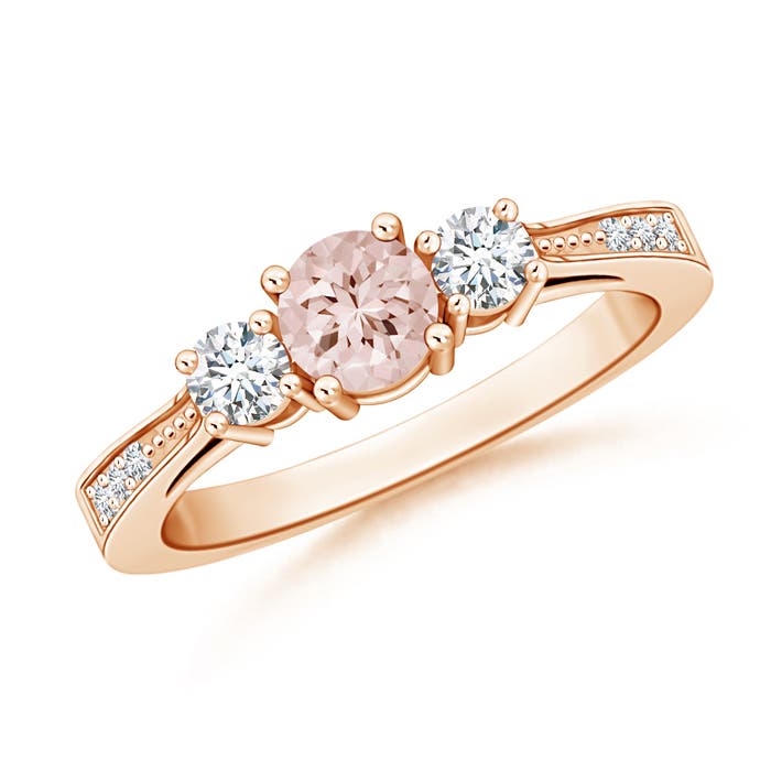 AA - Morganite / 0.7 CT / 14 KT Rose Gold