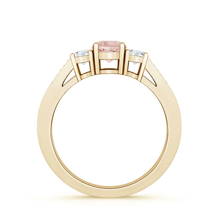 AAA - Morganite / 0.7 CT / 14 KT Yellow Gold