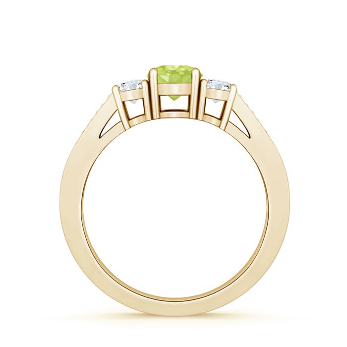 A - Peridot / 0.83 CT / 14 KT Yellow Gold