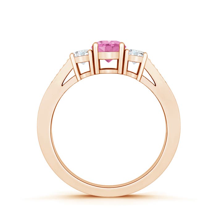 A - Pink Sapphire / 0.88 CT / 14 KT Rose Gold