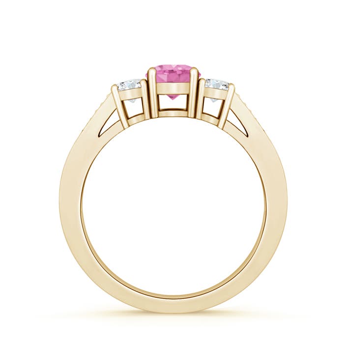 A - Pink Sapphire / 0.88 CT / 14 KT Yellow Gold