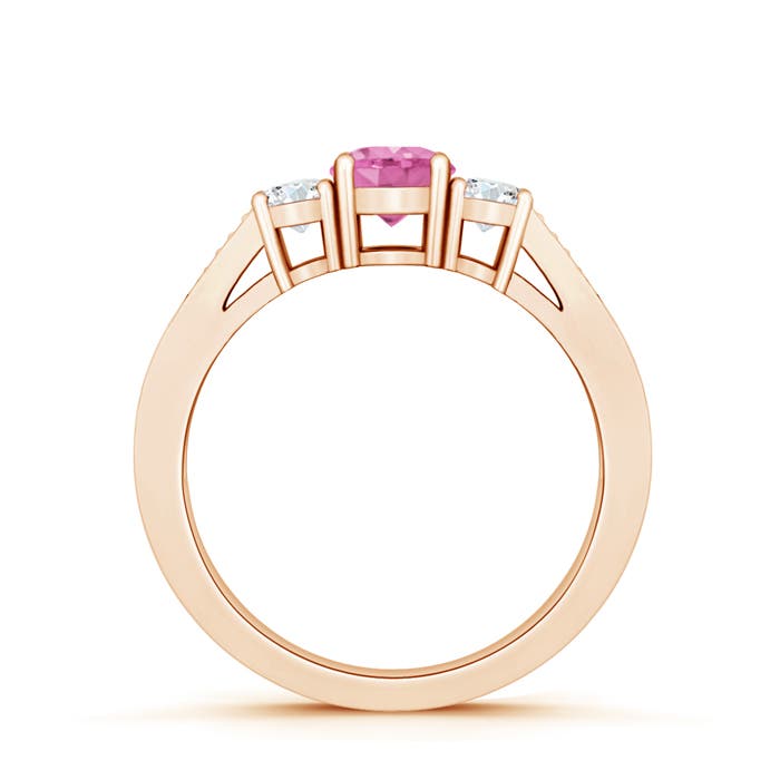 AA - Pink Sapphire / 0.88 CT / 14 KT Rose Gold