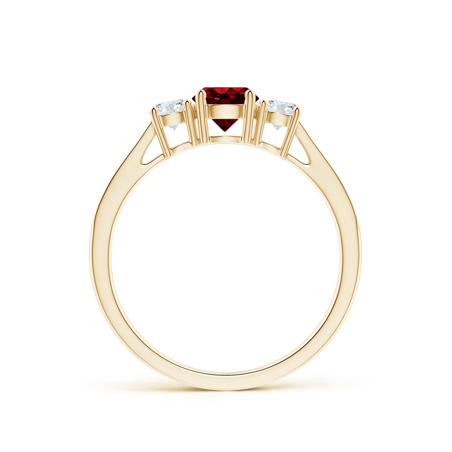 AAAA - Ruby / 0.88 CT / 14 KT Yellow Gold