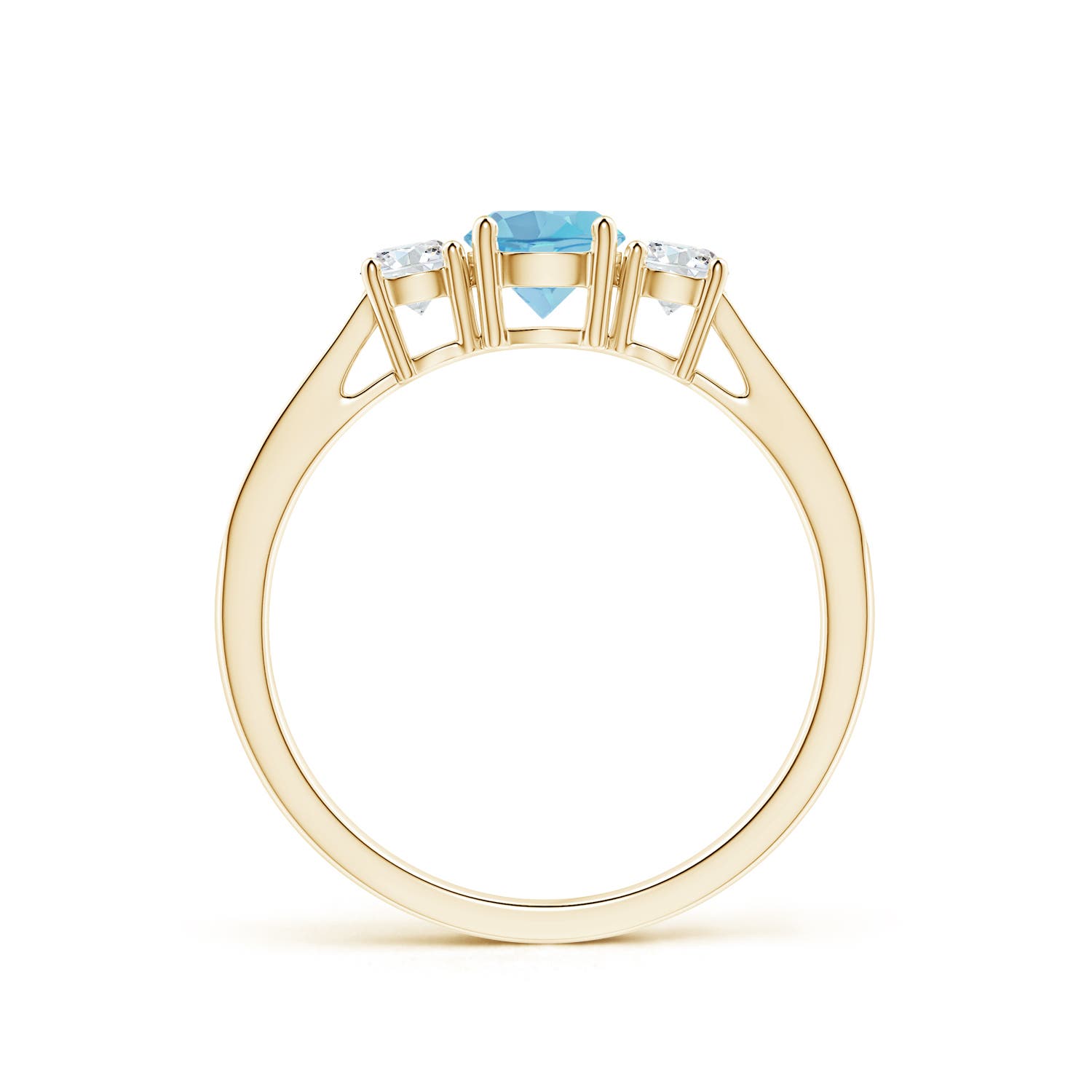 A - Swiss Blue Topaz / 0.88 CT / 14 KT Yellow Gold