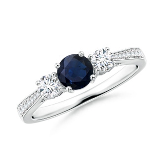Round A Blue Sapphire