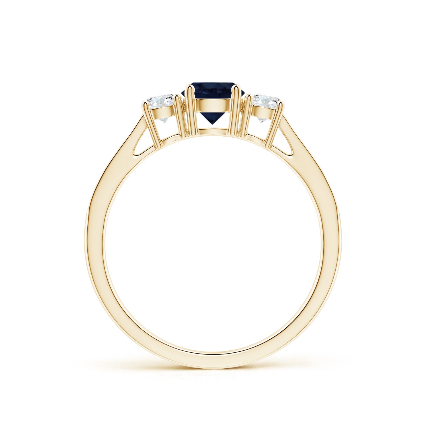 A - Blue Sapphire / 0.88 CT / 14 KT Yellow Gold