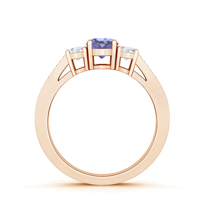 AA - Tanzanite / 0.78 CT / 14 KT Rose Gold