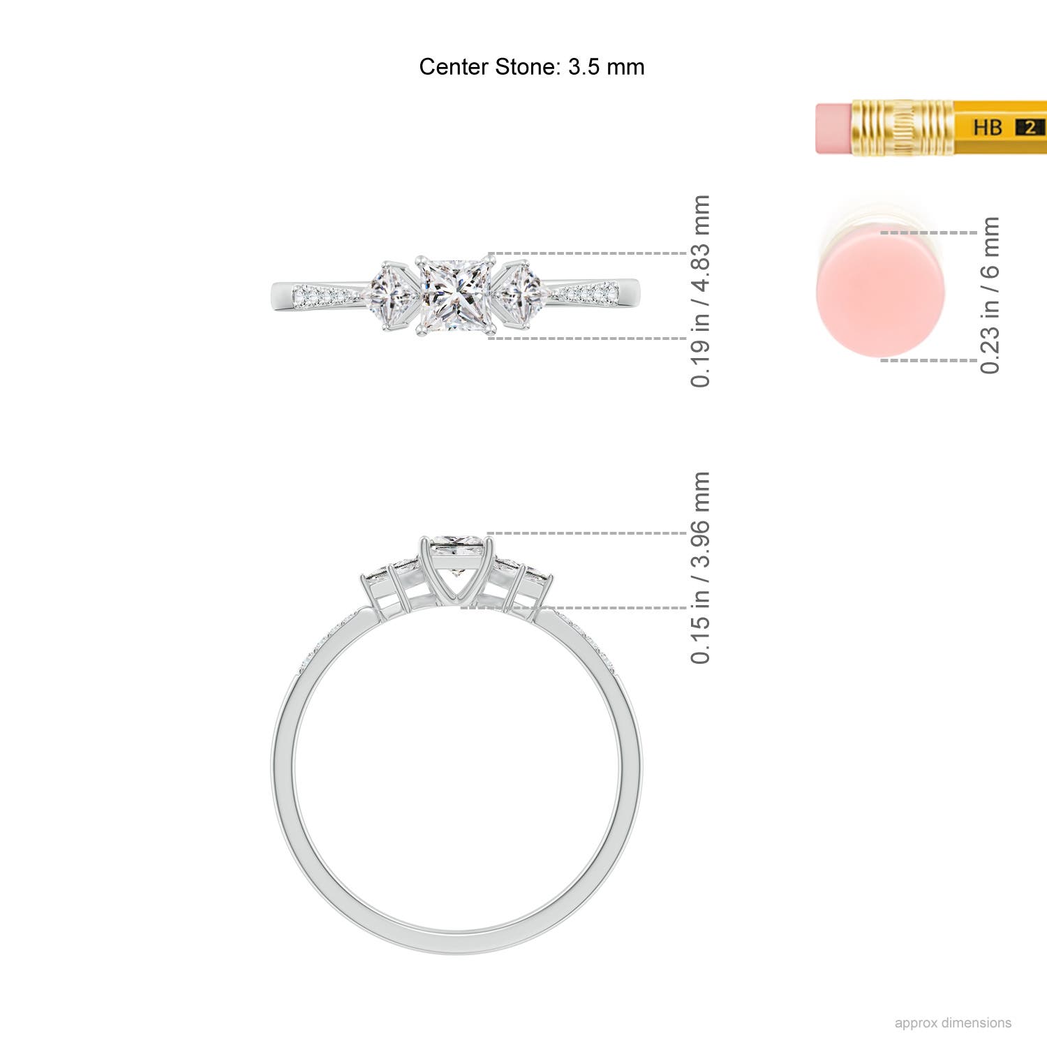 G, VS2 / 0.5 CT / 14 KT White Gold