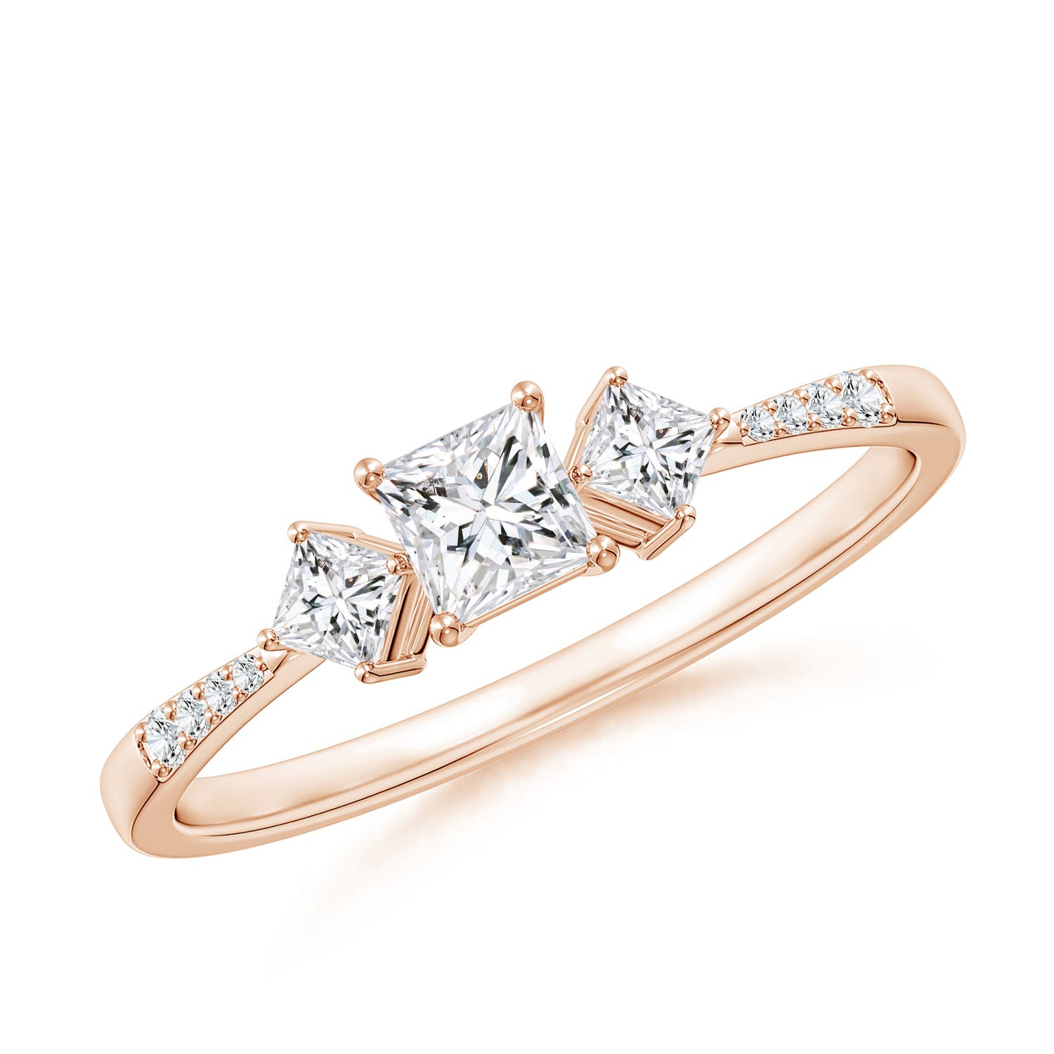 H, SI2 / 0.5 CT / 14 KT Rose Gold