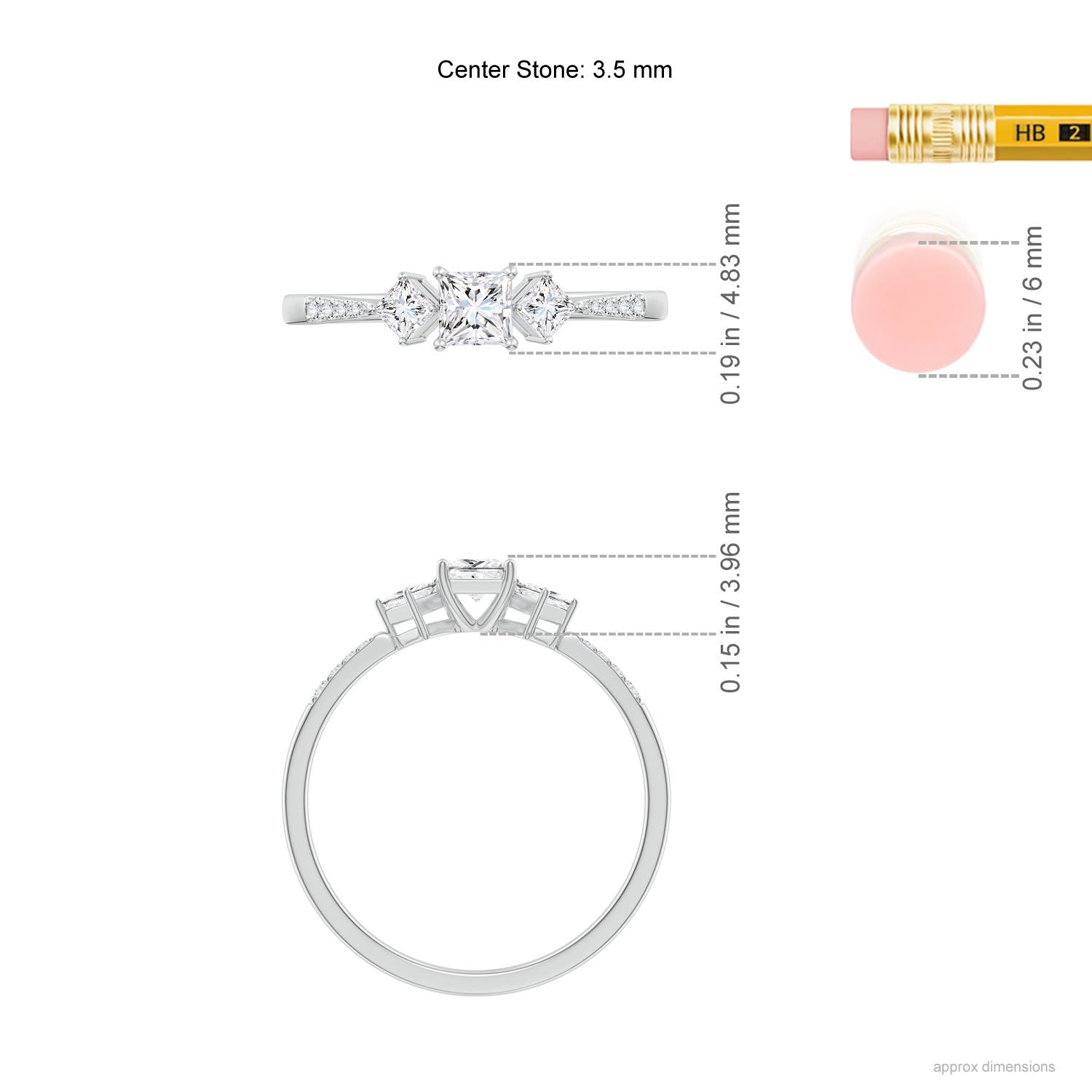 I-J, I1-I2 / 0.5 CT / 14 KT White Gold