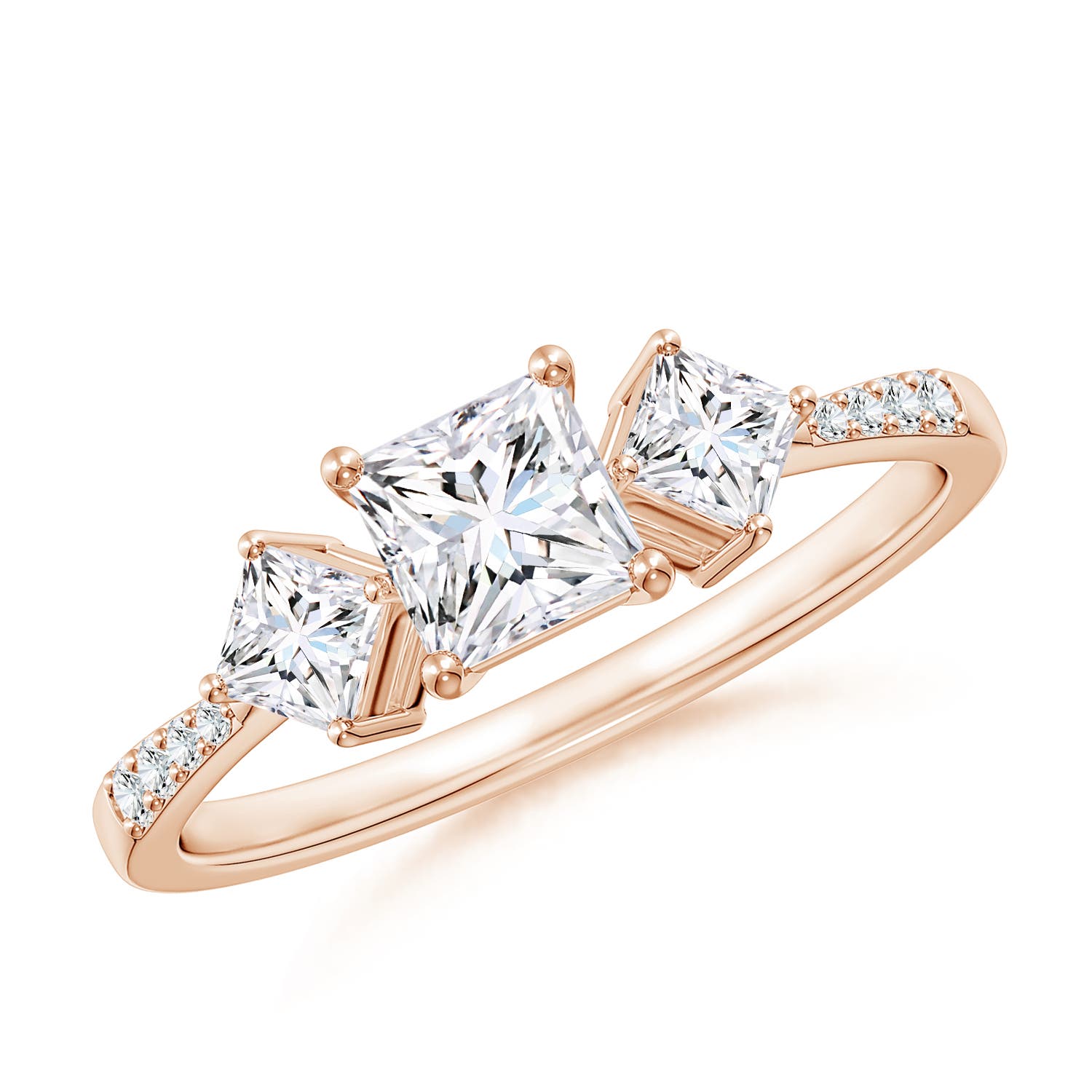 G, VS2 / 0.9 CT / 14 KT Rose Gold