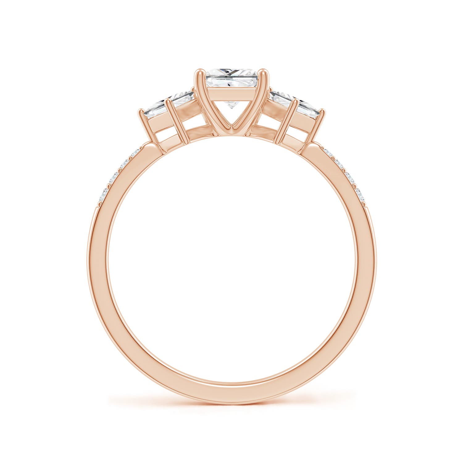 G, VS2 / 0.9 CT / 14 KT Rose Gold