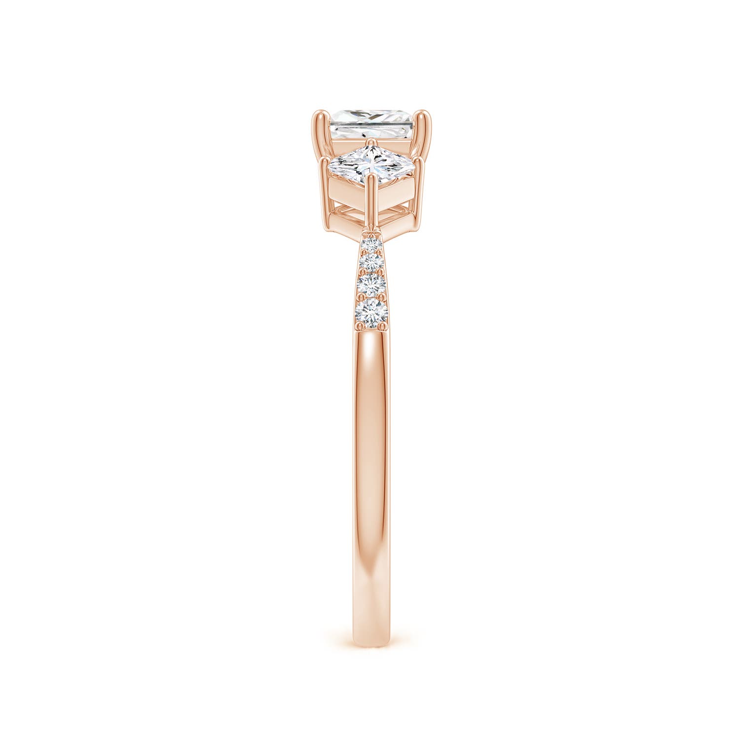 G, VS2 / 0.9 CT / 14 KT Rose Gold