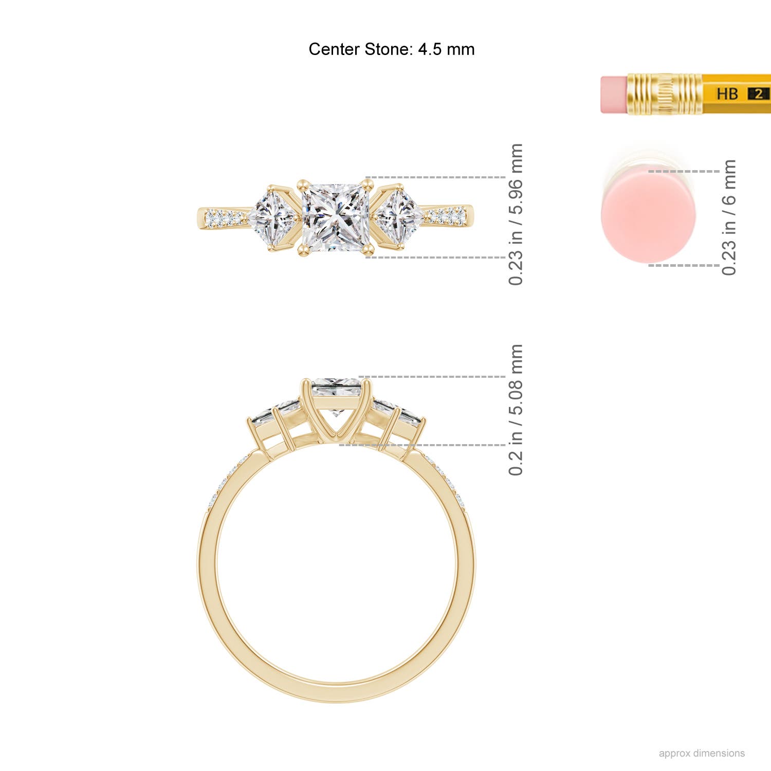 G, VS2 / 0.9 CT / 14 KT Yellow Gold