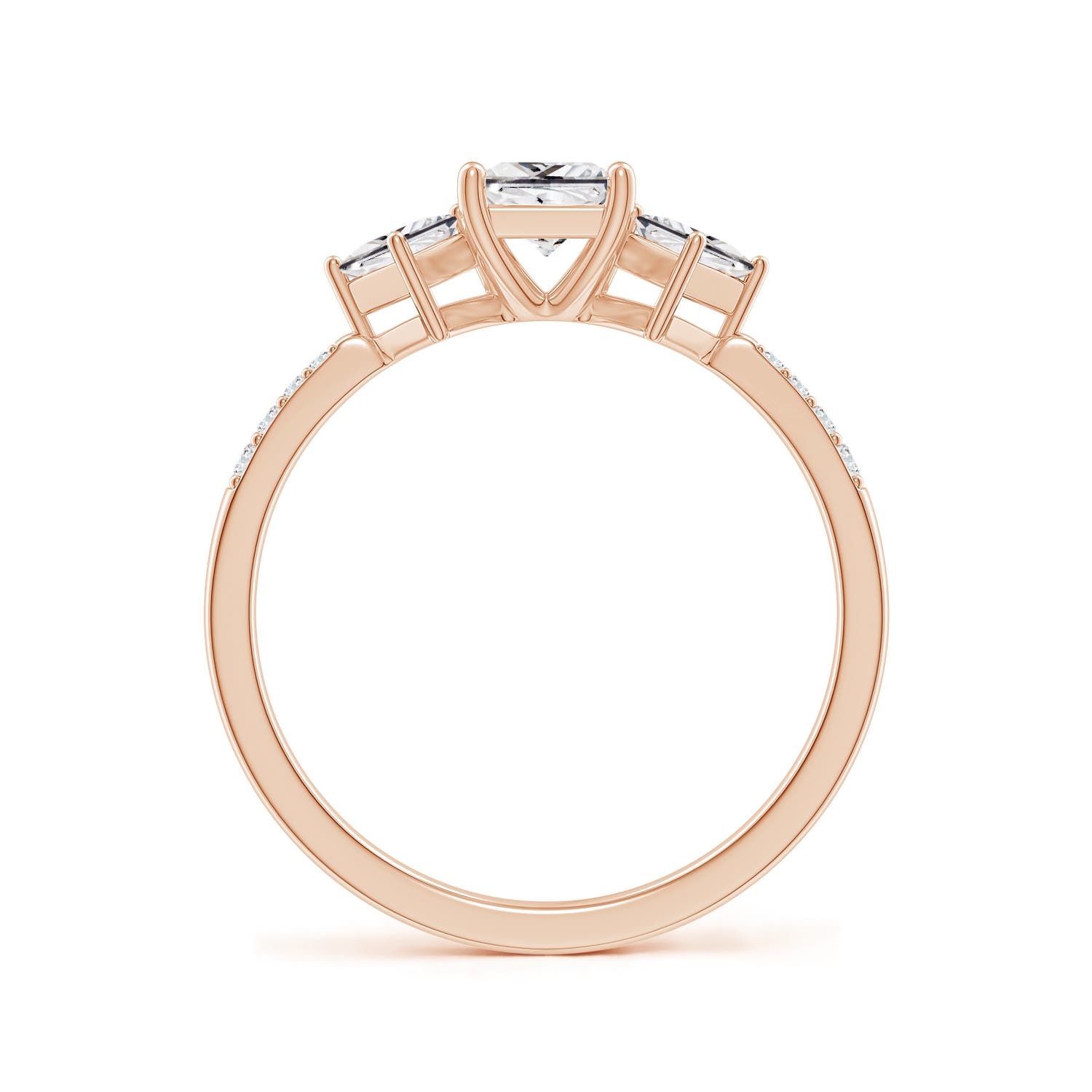 H, SI2 / 0.9 CT / 14 KT Rose Gold