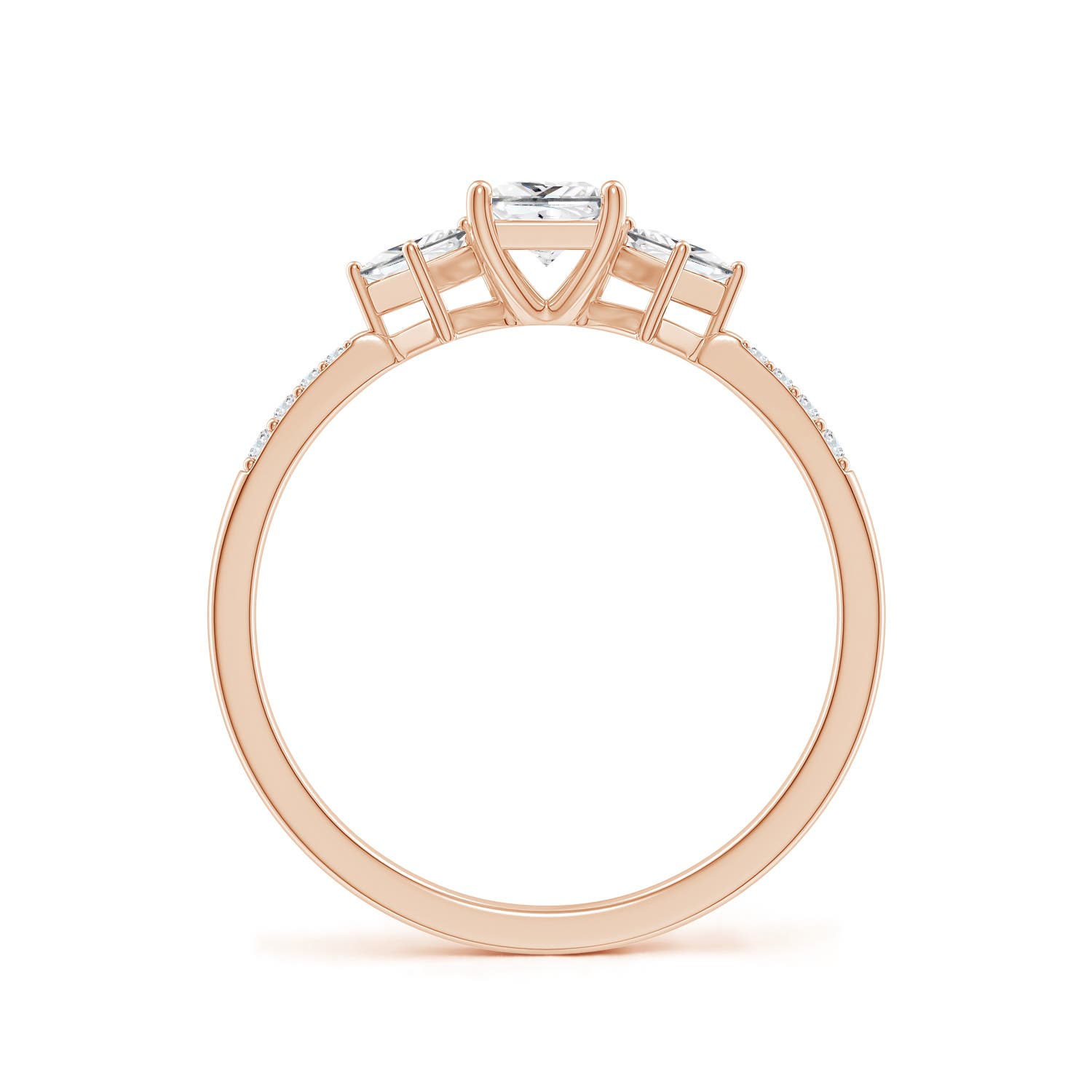 G, VS2 / 0.67 CT / 14 KT Rose Gold