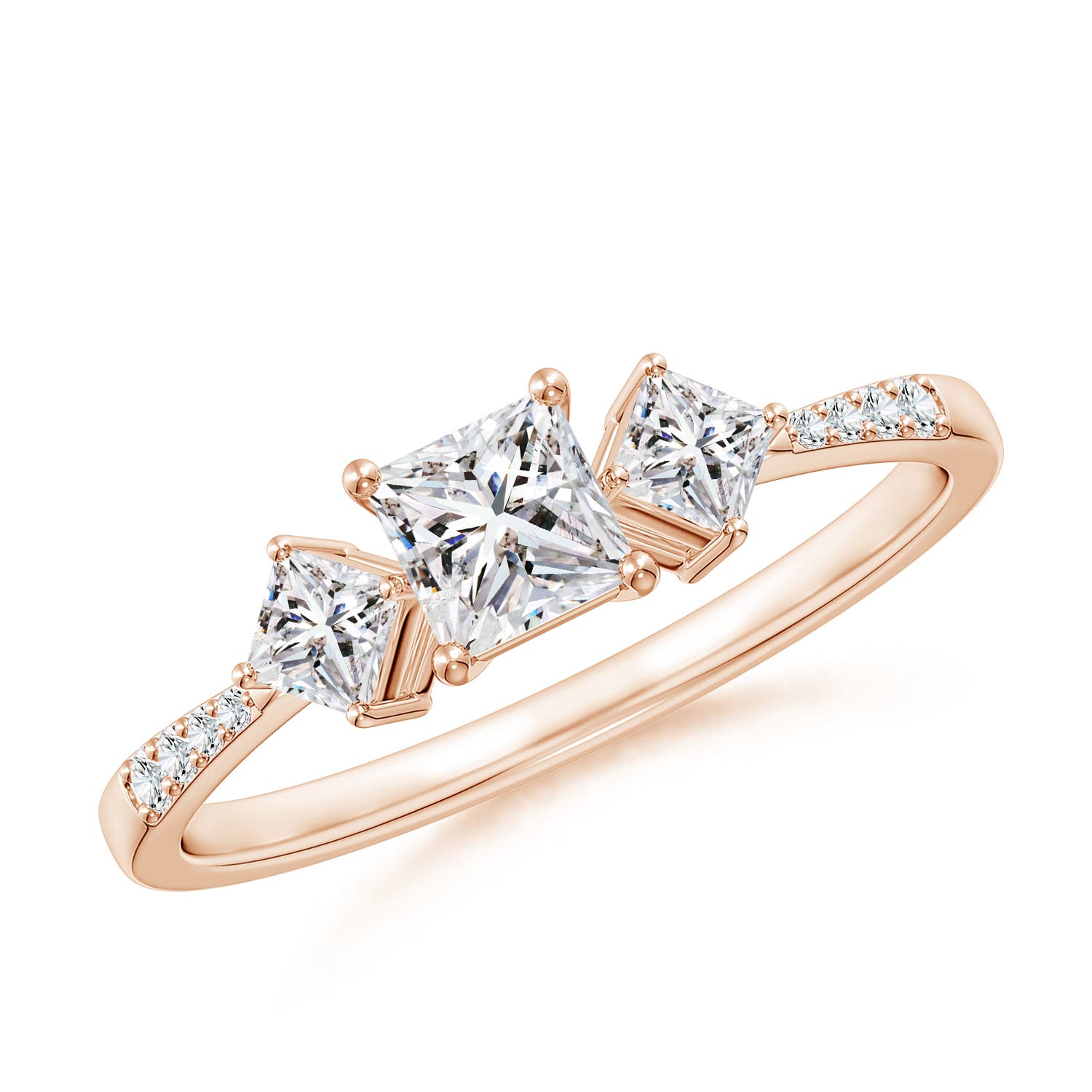 I-J, I1-I2 / 0.67 CT / 14 KT Rose Gold