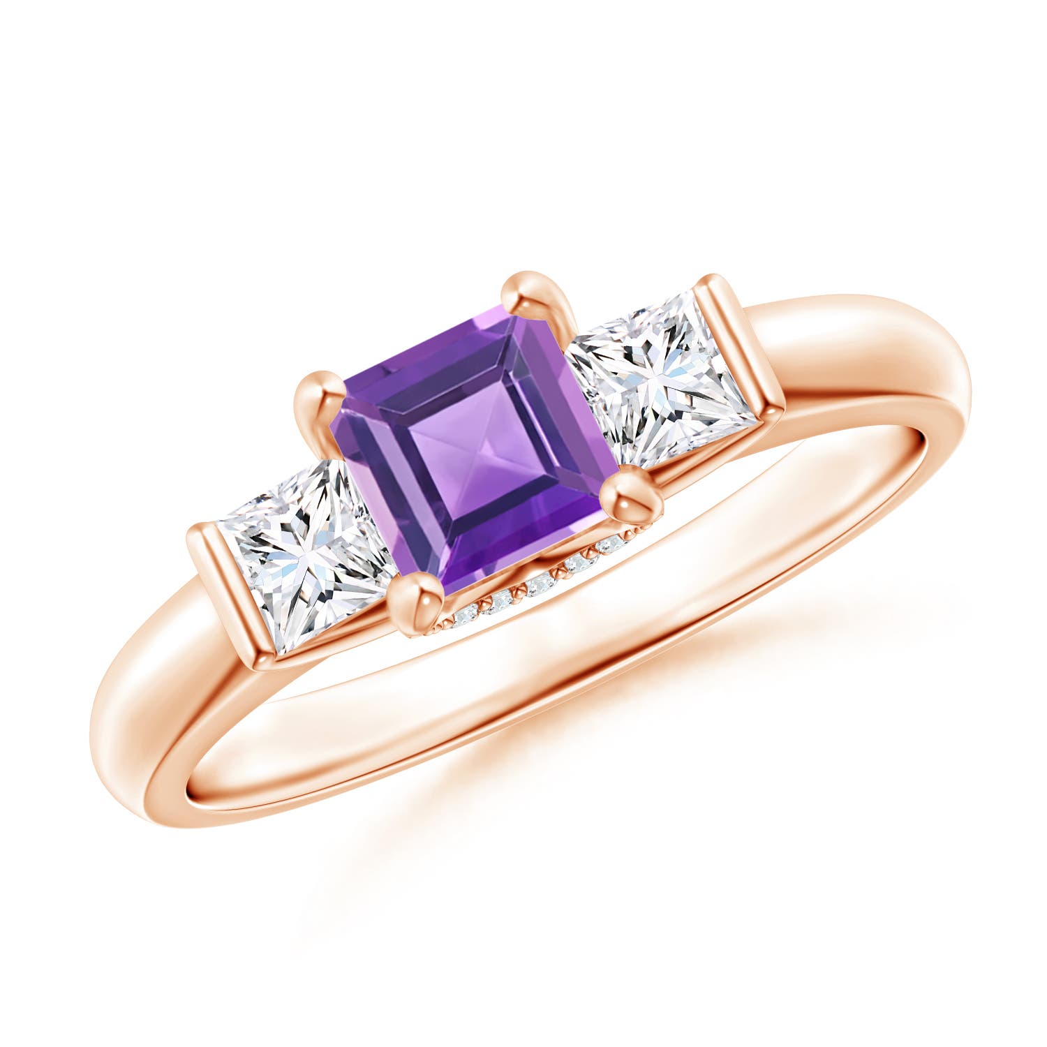 AA - Amethyst / 1.07 CT / 14 KT Rose Gold