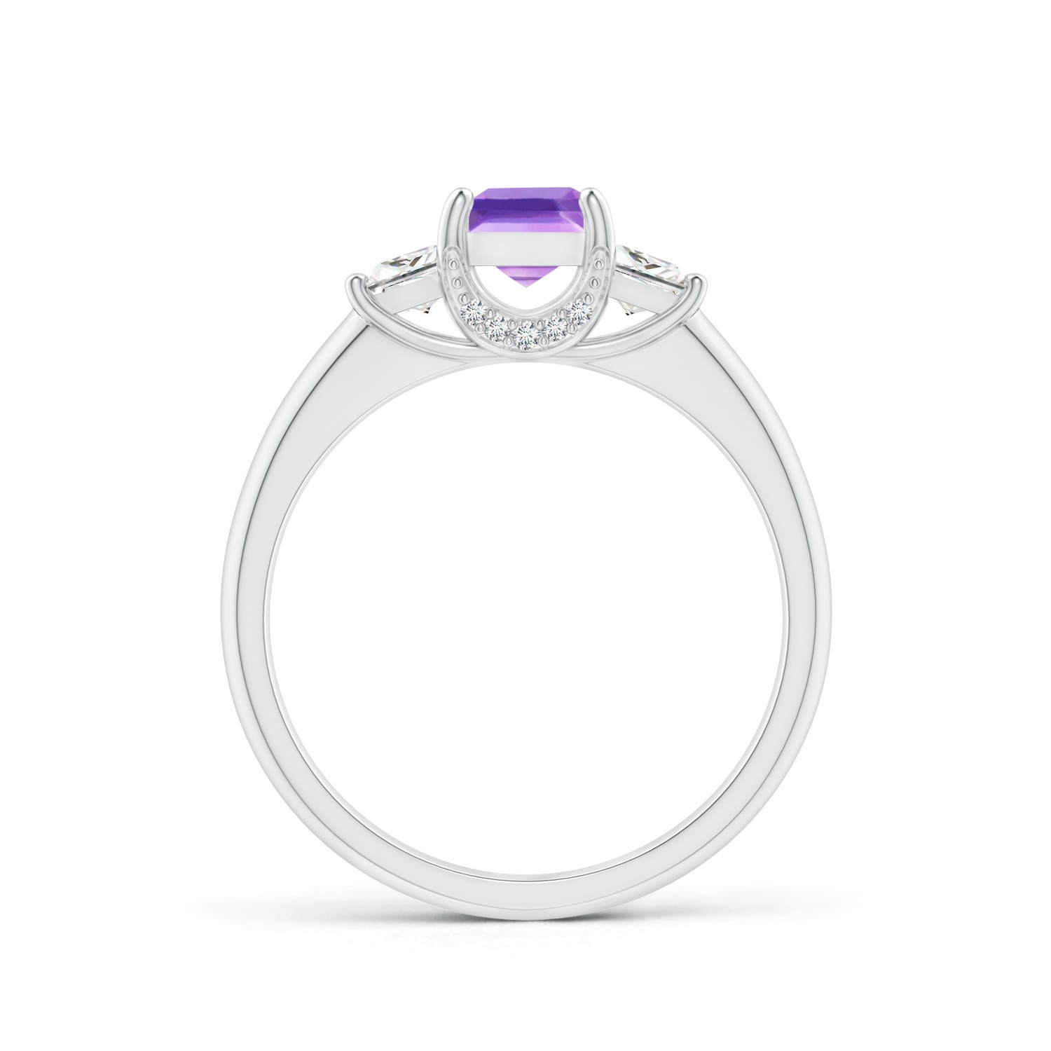 AA - Amethyst / 1.07 CT / 14 KT White Gold