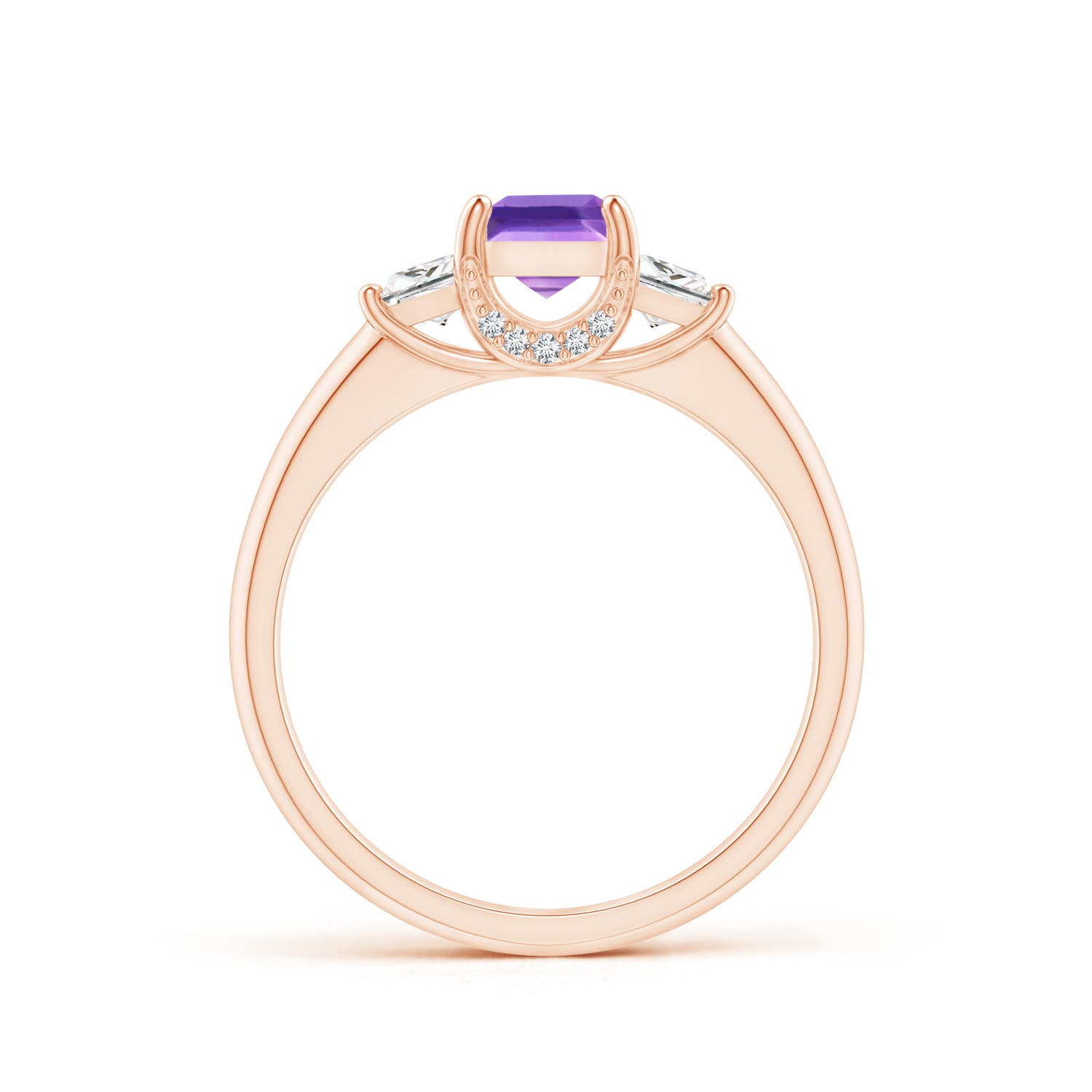 AAA - Amethyst / 1.07 CT / 14 KT Rose Gold