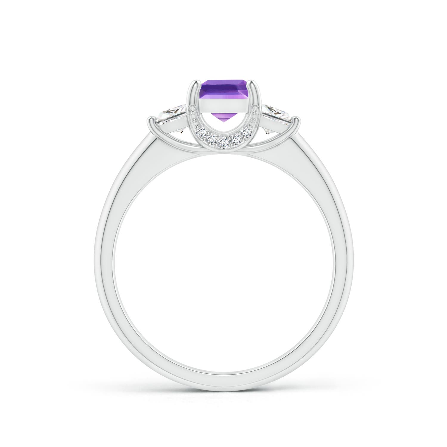 AAA - Amethyst / 1.07 CT / 14 KT White Gold