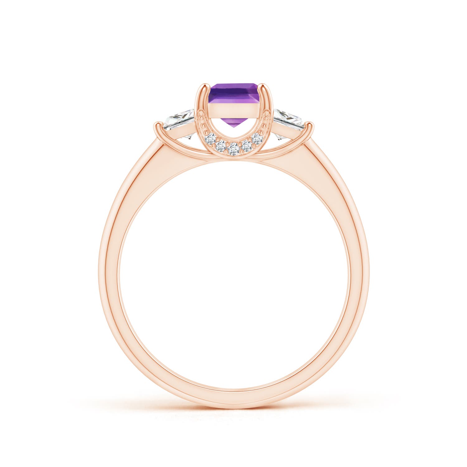 AAAA - Amethyst / 1.07 CT / 14 KT Rose Gold