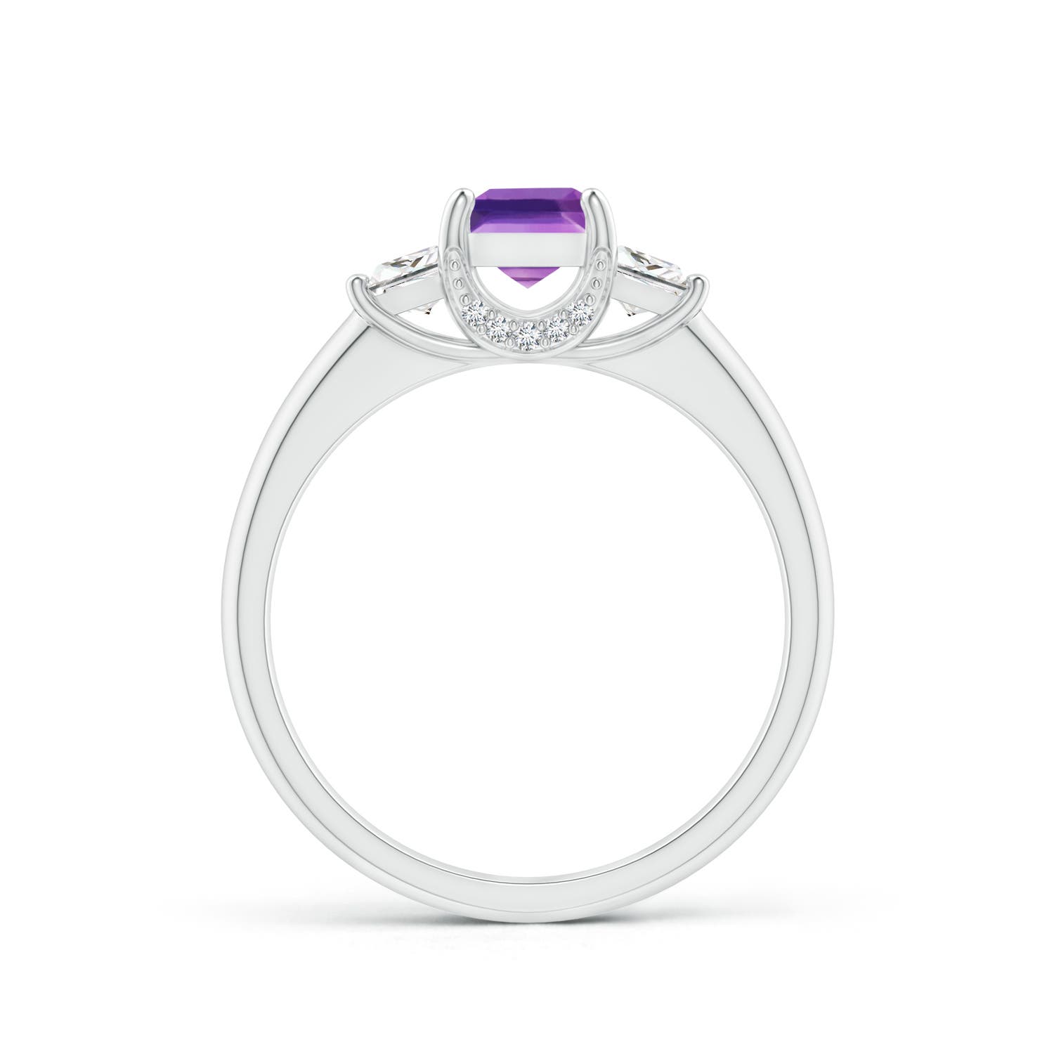 AAAA - Amethyst / 1.07 CT / 14 KT White Gold