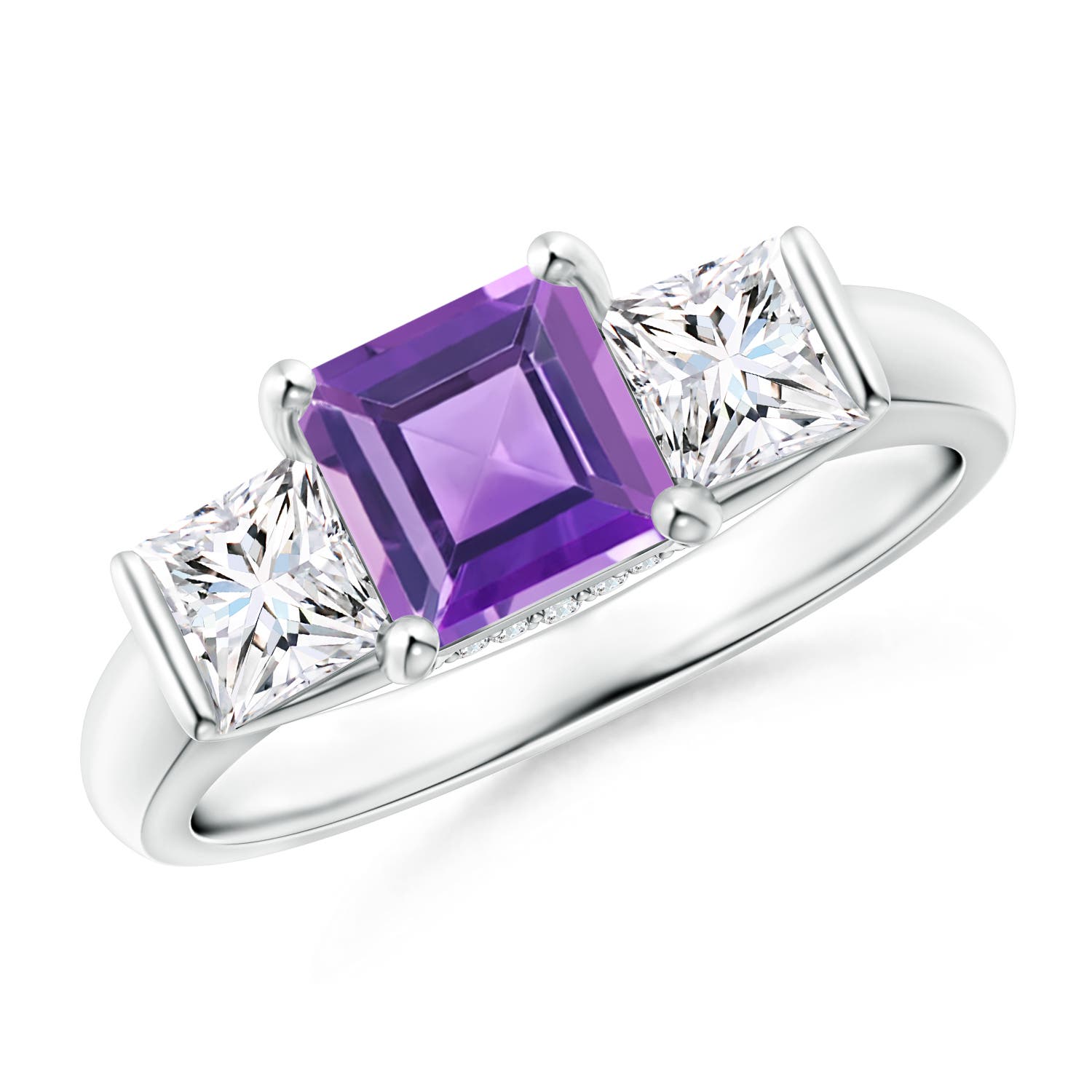 AA - Amethyst / 1.79 CT / 14 KT White Gold