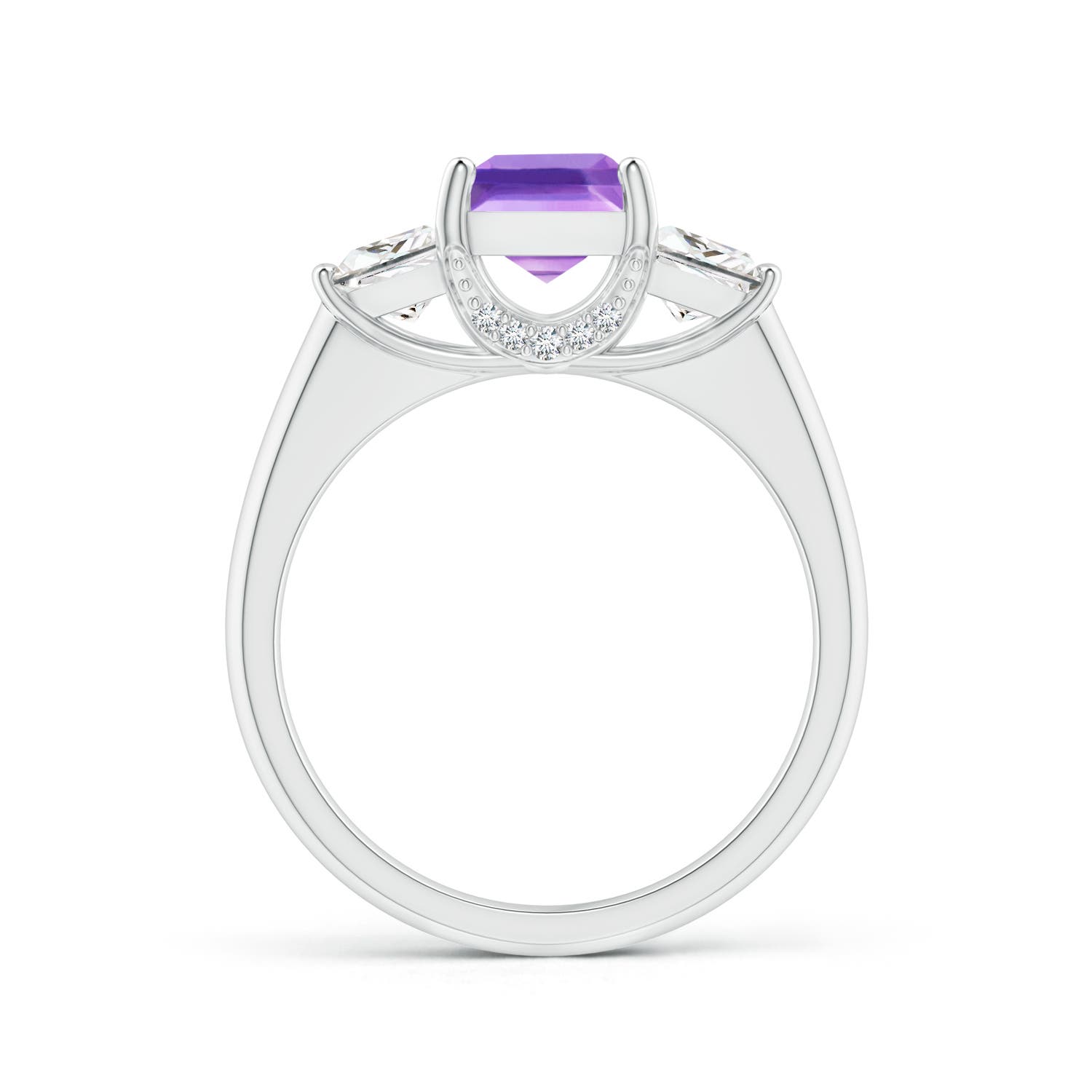 AA - Amethyst / 1.79 CT / 14 KT White Gold