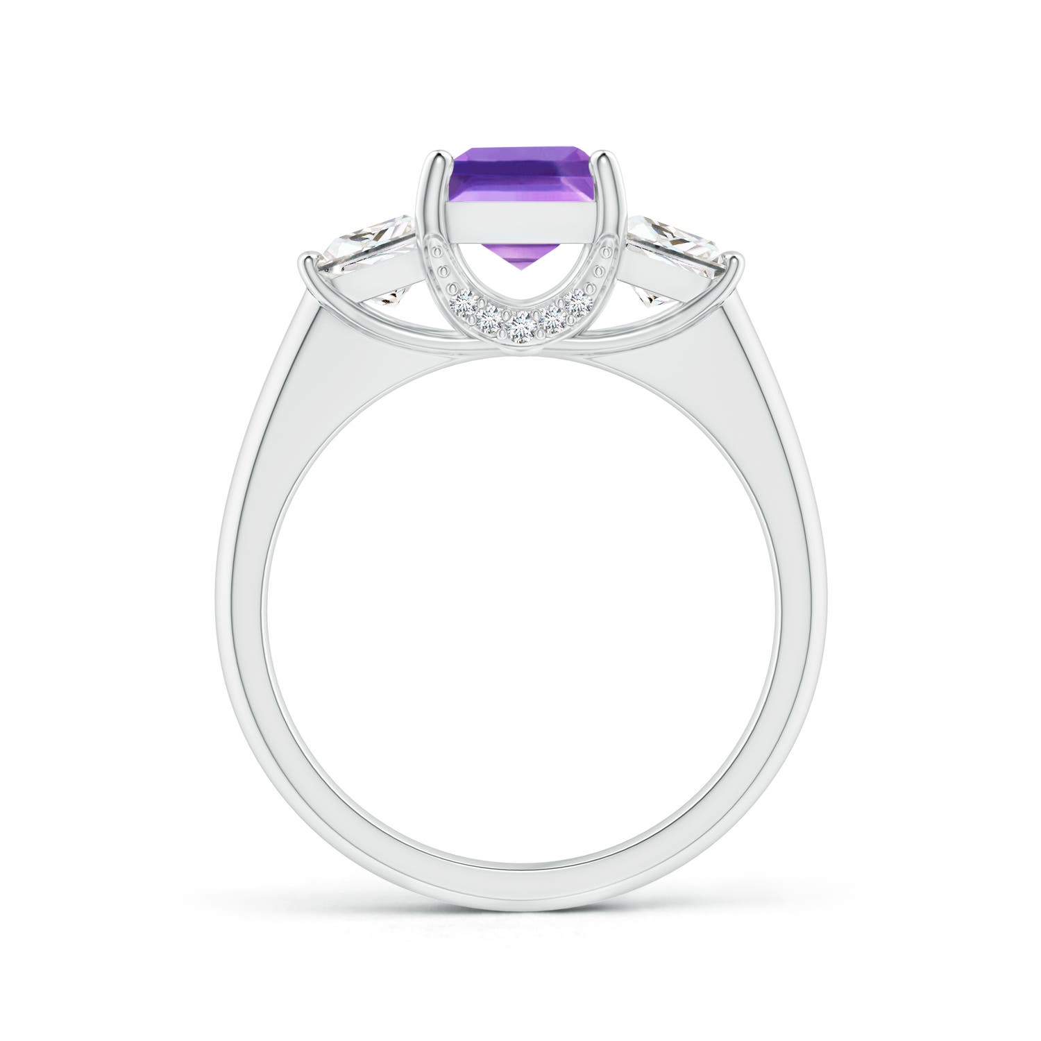 AAA - Amethyst / 1.79 CT / 14 KT White Gold