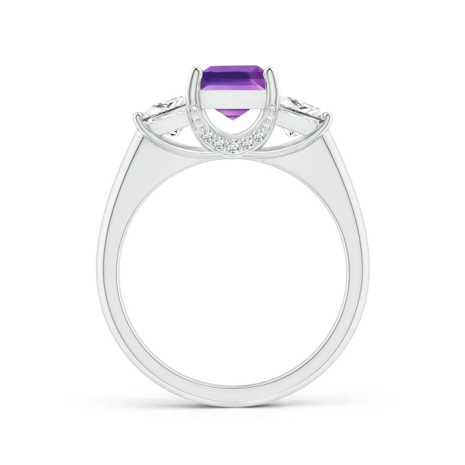 AAAA - Amethyst / 1.79 CT / 14 KT White Gold