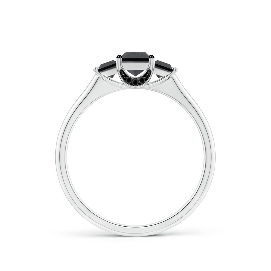 4.1mm AA Classic Princess-Cut Enhanced Black Diamond Engagement Ring in White Gold product image