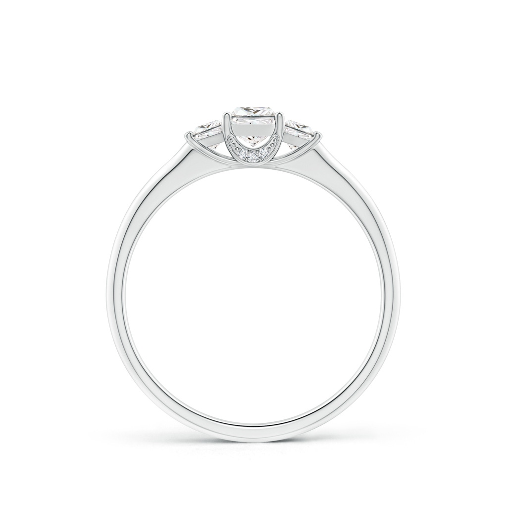 3.6mm GVS2 Classic Princess-Cut Diamond Engagement Ring in P950 Platinum Side-1
