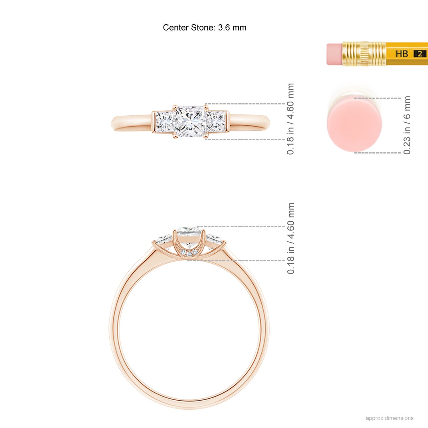 G, VS2 / 0.45 CT / 14 KT Rose Gold