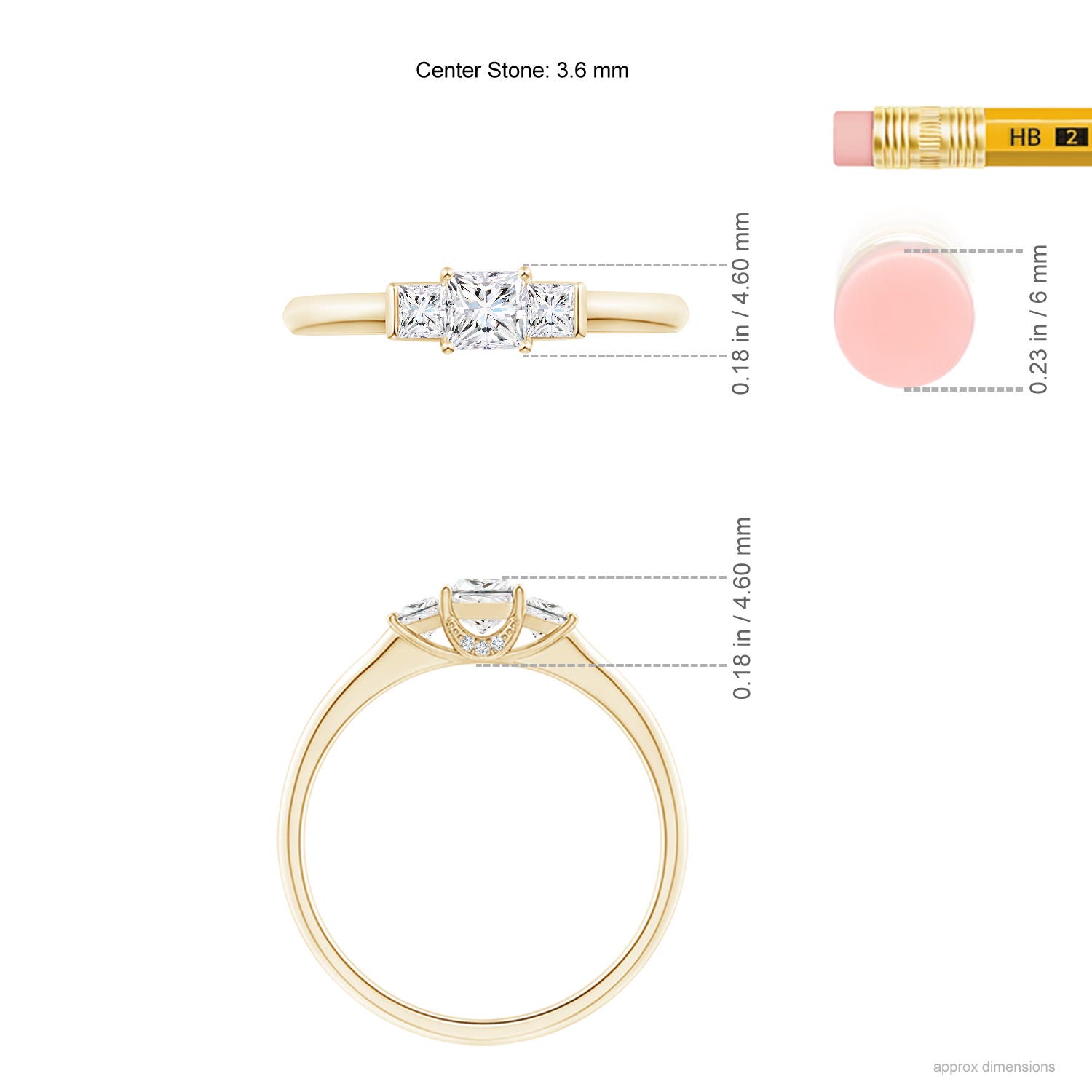 G, VS2 / 0.45 CT / 14 KT Yellow Gold