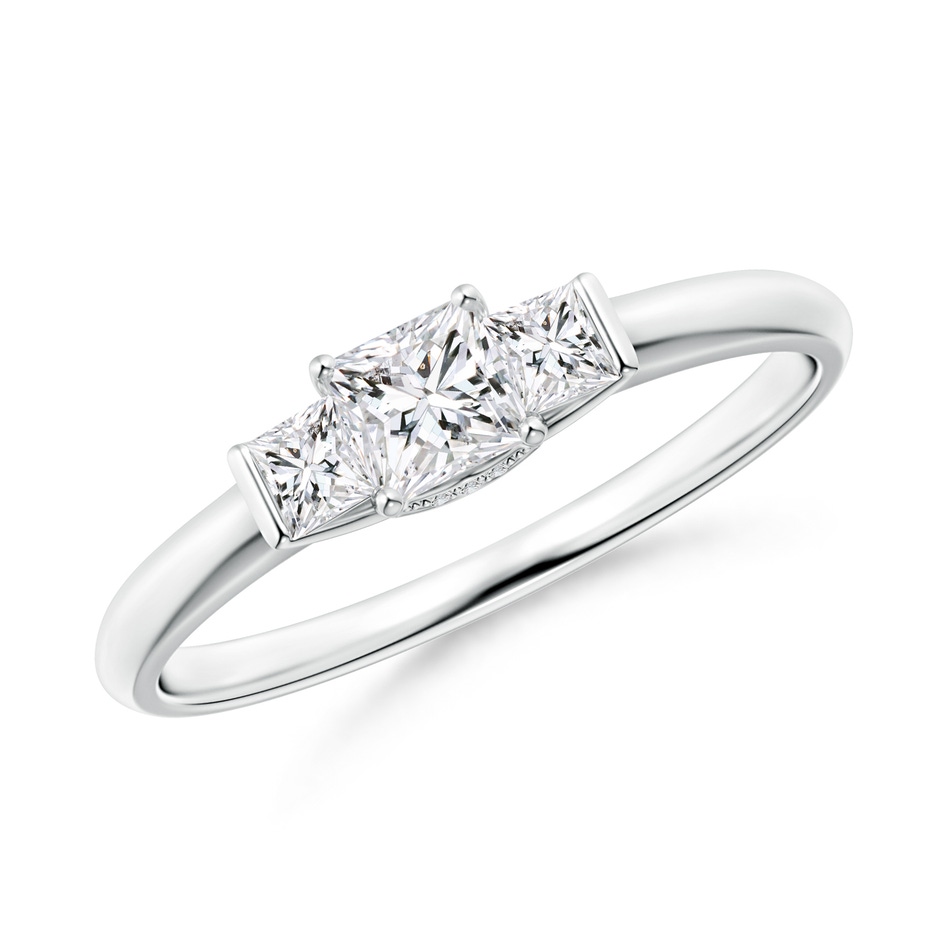 3.6mm HSI2 Classic Princess-Cut Diamond Engagement Ring in White Gold 