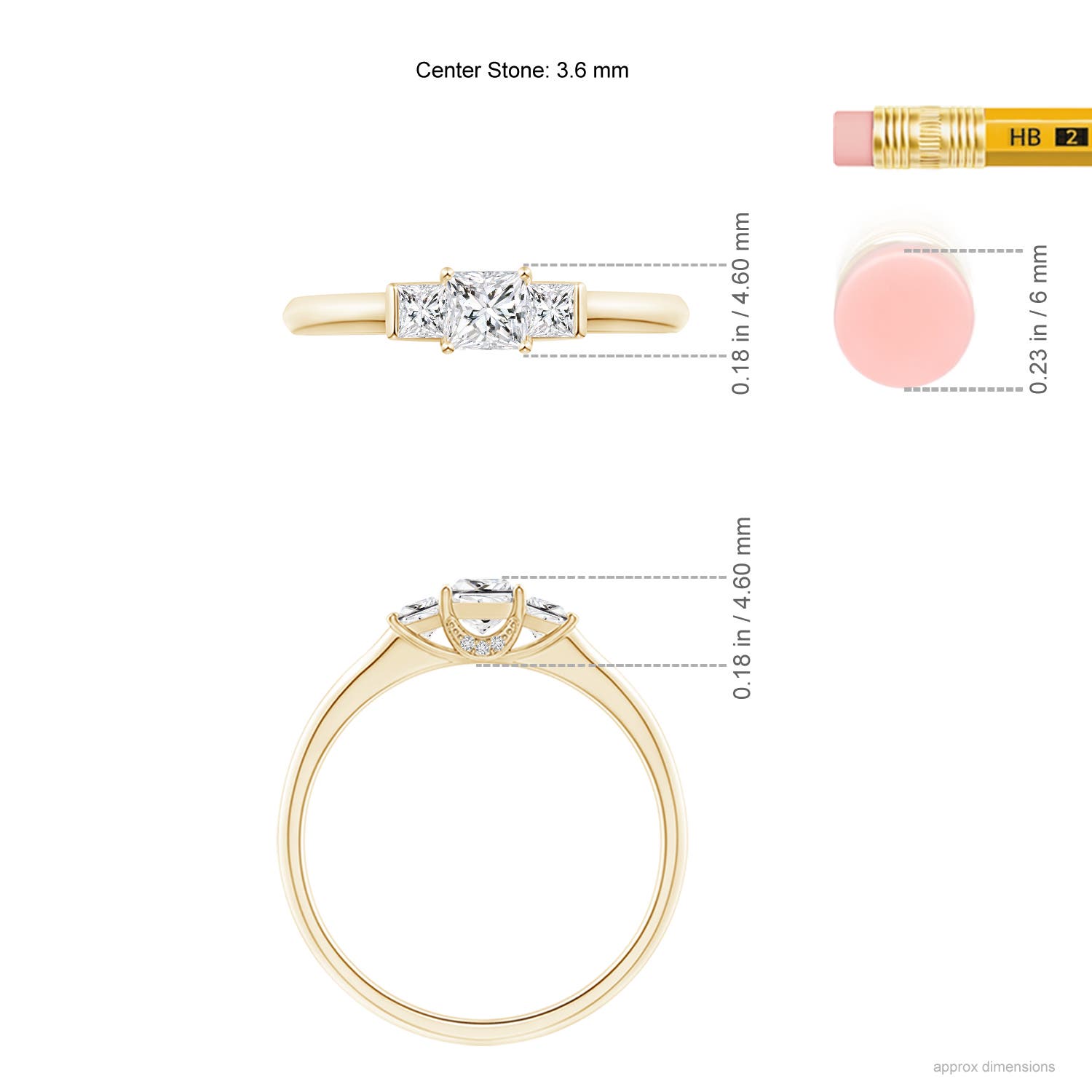 H, SI2 / 0.45 CT / 14 KT Yellow Gold