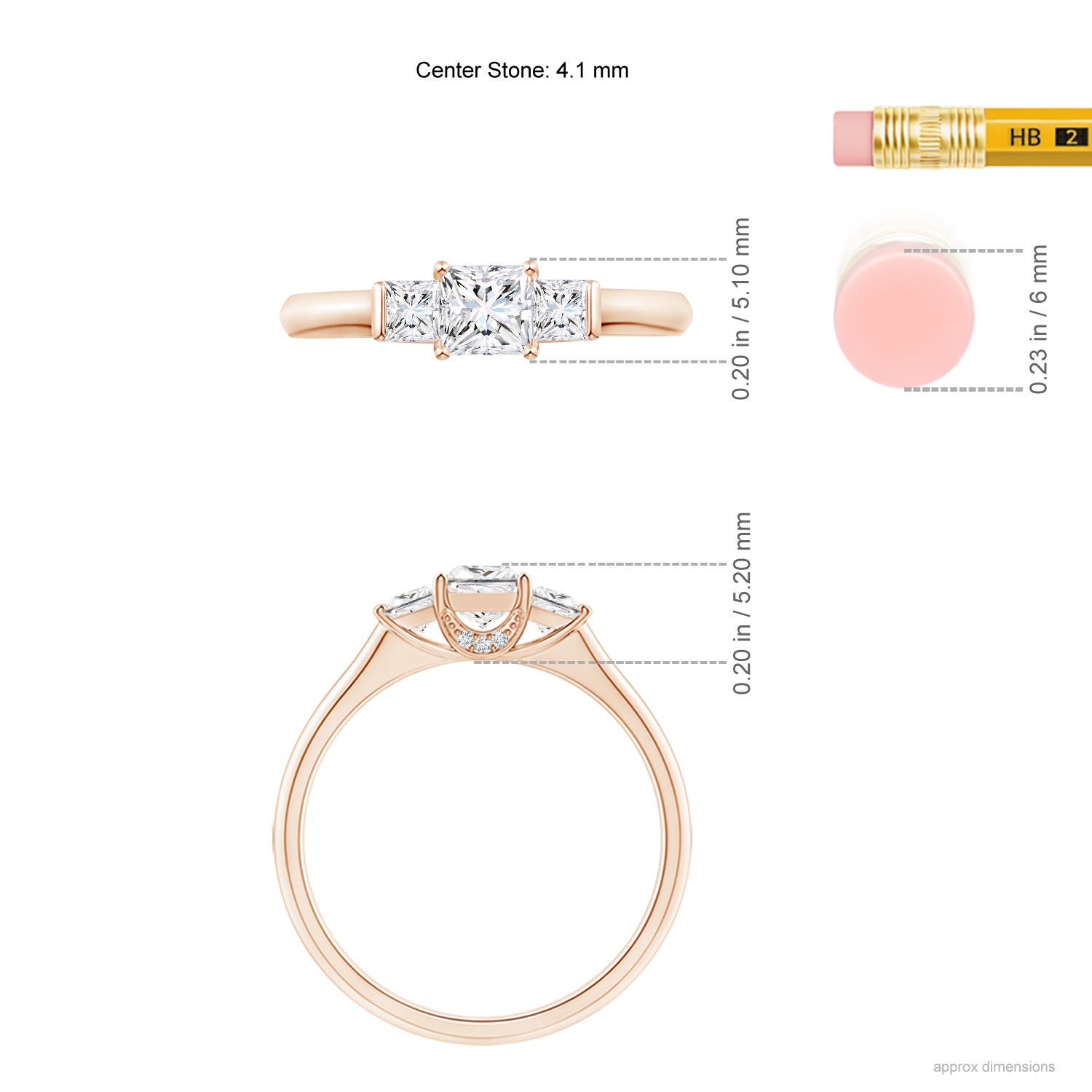 G, VS2 / 0.68 CT / 14 KT Rose Gold