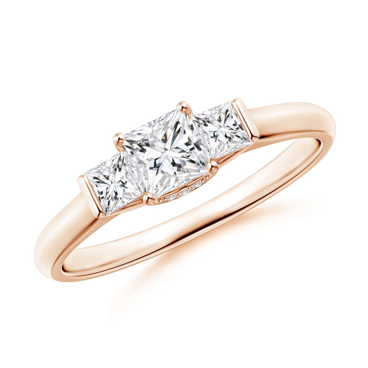 H, SI2 / 0.68 CT / 14 KT Rose Gold